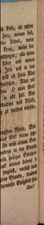 Kurzes und nützliches Gebeth für alle Tage