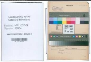 Entnazifizierung Johann Wehrenbrecht , geb. 26.01.1913 (Werkmeister)