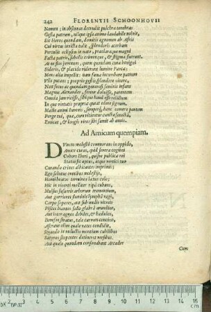 Ad Amicum quempiam.