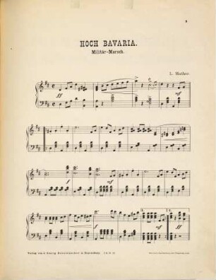 Hoch Bavaria! : Militär-Marsch