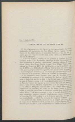 Comentario de Barros Arana
