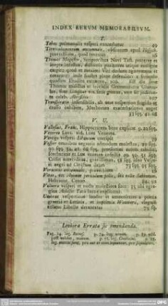 Leviora Errata sic emendanda