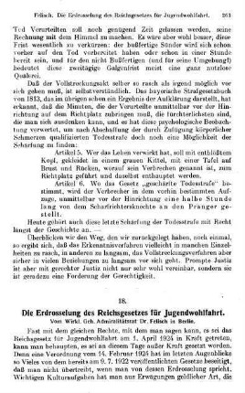263-268, Die Erdrosselung des Reichsgesetzes für Jugendwohlfahrt