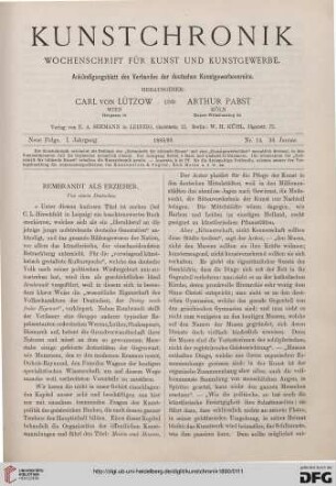 Heft 14 (30. Januar 1890)