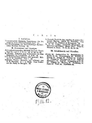 Inhalt der zweiten Abtheilung der Allgemeinen Schulzeitung : [Juli 1832, Heft 79 - 91.