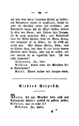 Siebtes Gespräch