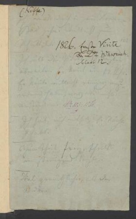 Konversationsheft 125 (etwa 4. - etwa 6. Dezember 1826)