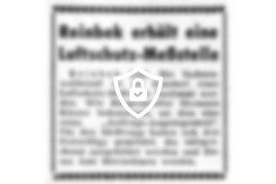 Reinbek erhält eine Luftschutz-Meßstelle