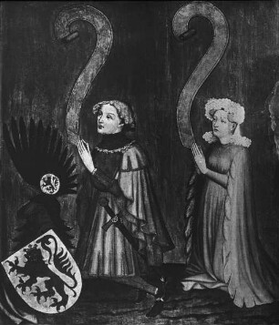 Bonn, Stifterpaar, Teil des Bornhofer Altars, Rheinisches Landesmuseum, Meister Berthold von Nördlingen