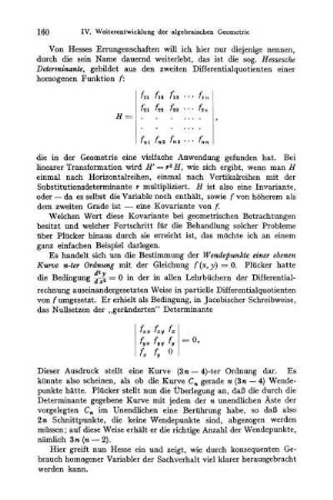 Beispiel: Wendepunkte einer ebenen Kurve n-ter Ordnung.
