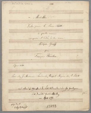 Mosella; C; pf 4hands; op. 170 - BSB Mus.Schott.Ha 12997-2