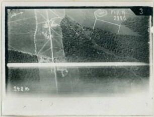 Foto des Geländes um die Befestigungsanlagen von Jaulny (Luftbild)