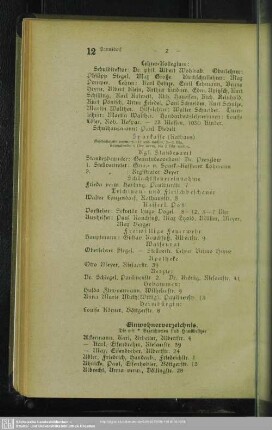 Einwohnerverzeichnis : Einwohnerverzeichnis