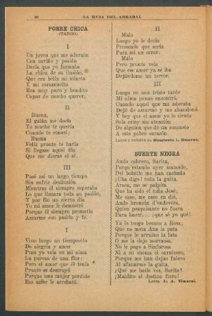 Pobre chica : (Tango)
