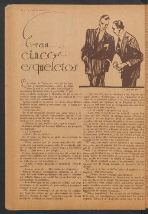 Eran cinco esqueletos