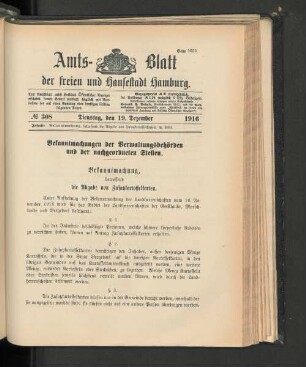 No. 308, 19. Dezember 1916