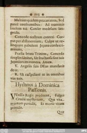 Hymnus à Dominica Passionis.