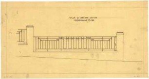 Billing, Hermann; Bretten, Heilbronnerstr. 3; Haus Dr. Gerber - Einfriedung (Detail)
