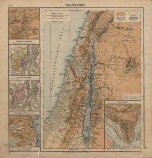 Palästina, Jerusalem u. Umgegend, Das alte Jerusalem, Das heutige Jerusalem, Nazareth u. Umgegend, Halbinsel Sinai