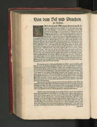 Von dem Bel und Drachen zu Babel.
