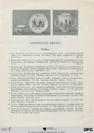 Sammlung Broili (Nr. 1-232)