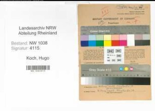 Entnazifizierung Hugo Koch , geb. 14.02.1921 (Arzt)