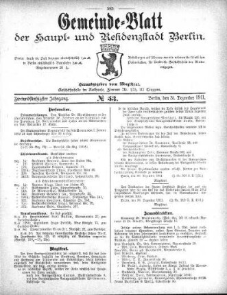1911,53: No. 53, 31. Dezember 1911