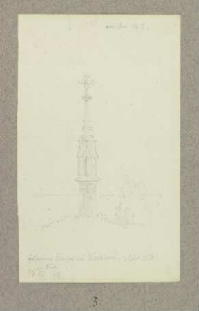 Totenleuchte im Kirchhof der Ersheimer Kapelle