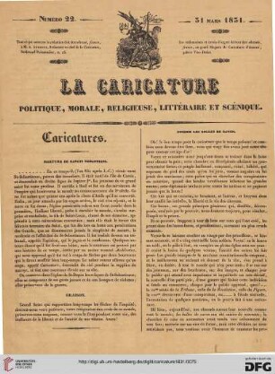 Numéro 22 (31 Mars 1831)