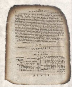 Conspectus Et Index Totius Opusculi