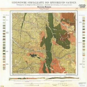 5247 Nassau, Geologische Specialkarte des Königreichs Sachsen