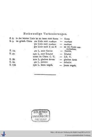 Nothwendige Verbesserungen.