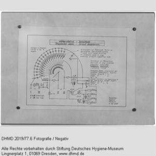Technische Unterlagen Gläserner Mensch (englisch) - "Wählerplatine Schaltbild Uniselector plate Circuit diagramm"