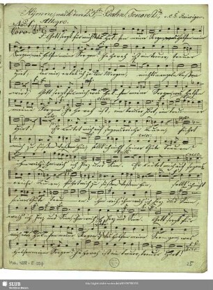 [Solo and coro:] Tenore 2.do
