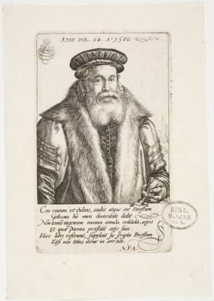 Bildnis Petrus Forestus (Pieter van Foreest)