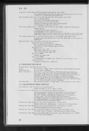 I.3 Akademischer Senat