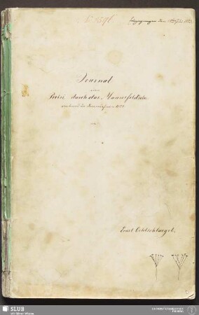 Journal einer Reise durch das Mannsfeld’sche waehrend der Sommerferien 1852 - 18.7247 4.