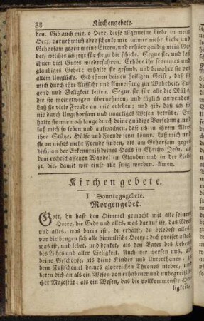 Kirchengebete.