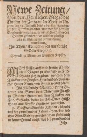 Merck fleissig auff mein fromer Christ/ wie in Vngern zu diser frist/