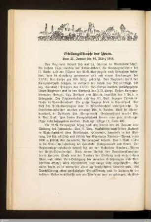 Stellungskämpfe vor Ypern