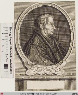 Bildnis Martin Bucer(us) (eig. Butzer)