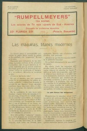 Las máquinas, titanes modernos