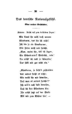 Das deutsche Nationalgefühl