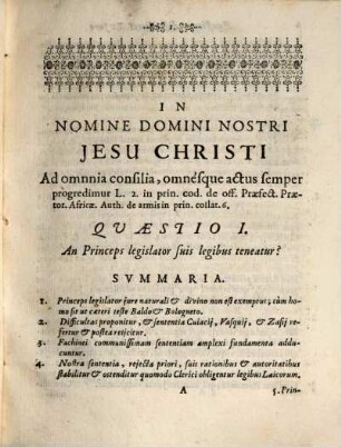 Quaestiones Difficiliores Ex Diversis Iuris Utriusq[ue] Et Feudalis Partibus, Nec Non Bavariae Constitutionibus Desumptae