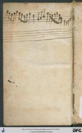Handschriftliche Musiknoten.