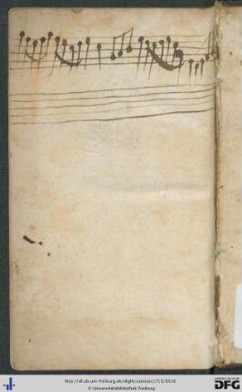 Handschriftliche Musiknoten.
