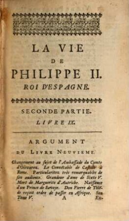 La Vie De Philippe II. Roi d'Espagne, 5