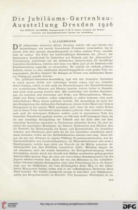 18: Die Jubiläums-Gartenbau-Ausstellung Dresden 1926