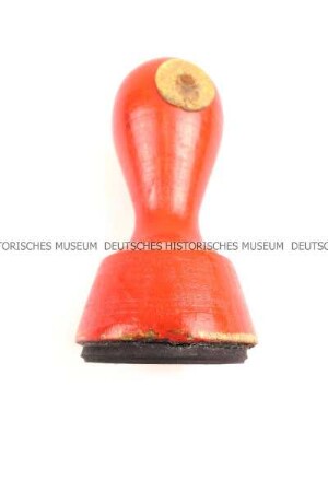 Holzstempel für die Reviersportleitung der Sportvereinigung Aktivist Staßfurt