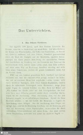 Das Unterrichten